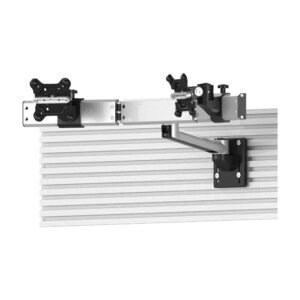 Dual Apple VESA Mount for Slatwall Single Arm w/ Quick Release