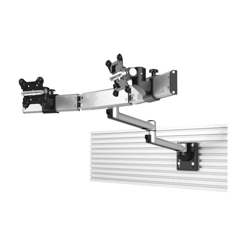 Dual Apple VESA Mount for Slatwall Dual Arm w/ Quick Release - BL-AS90