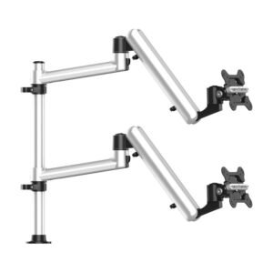 Dual Track Rail Mount for Apple Display w/ Full Motion Spring Arms
