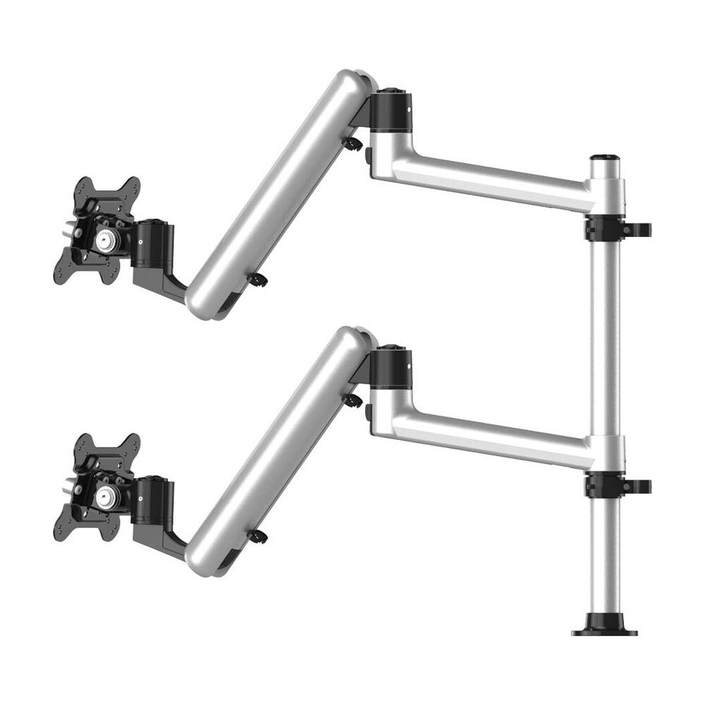Dual Track Rail Mount for Apple Display w/ Full Motion Spring Arms - BL-AT100
