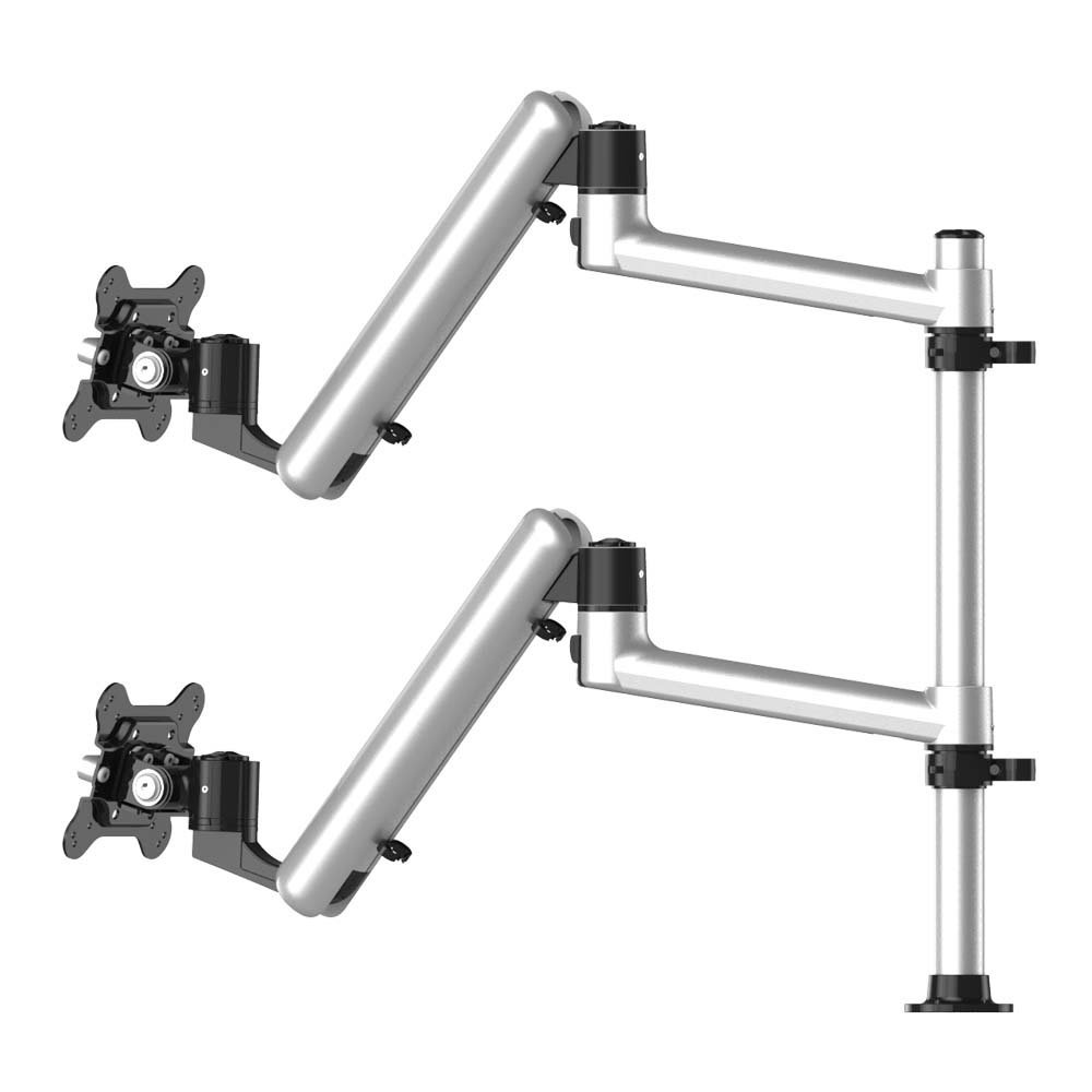 Dual Track Rail Mount for Apple Display w/ Full Motion Spring Arms - BL-AT100