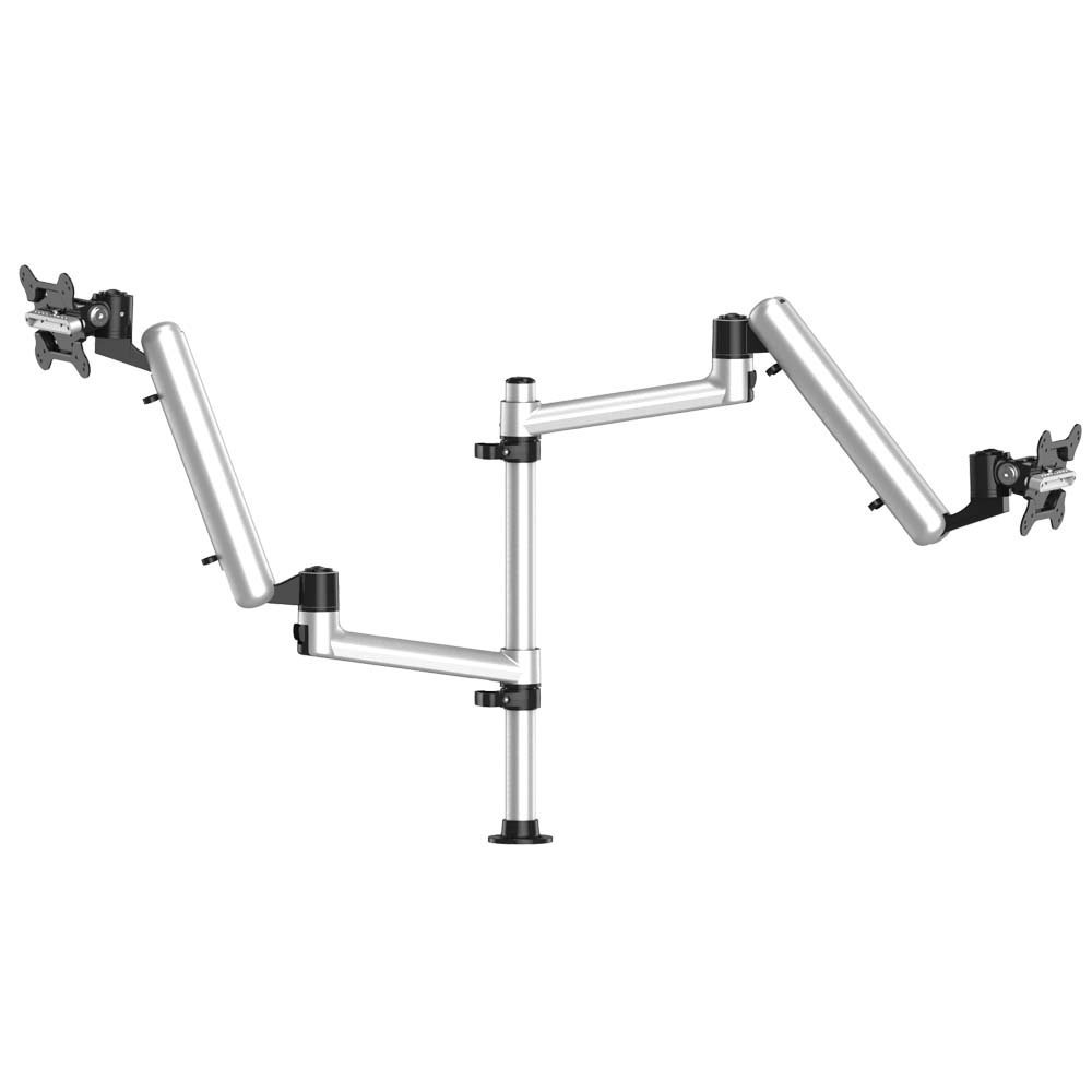 Dual Track Rail Mount for Apple Display w/ Full Motion Spring Arms - BL-AT100