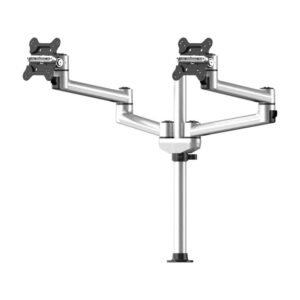 Dual Track Rail Mount for Apple Display w/ Quick Release Dual Arms