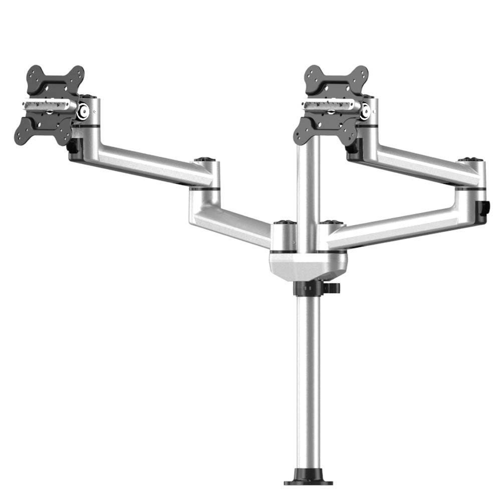 Dual Track Rail Mount for Apple Display w/ Quick Release Dual Arms - BL-AT101
