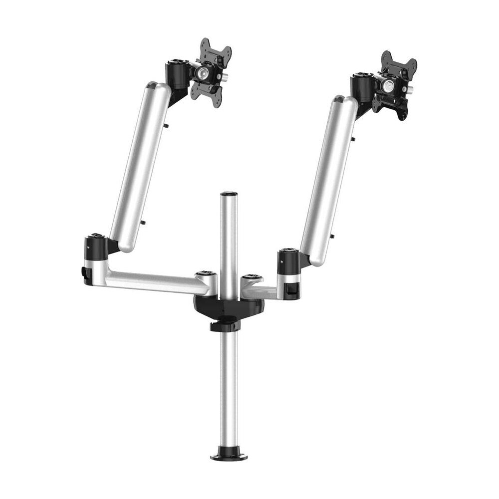 Dual Track Rail Mount for Apple Display w/ Articulating Spring Arms - BL-AT102