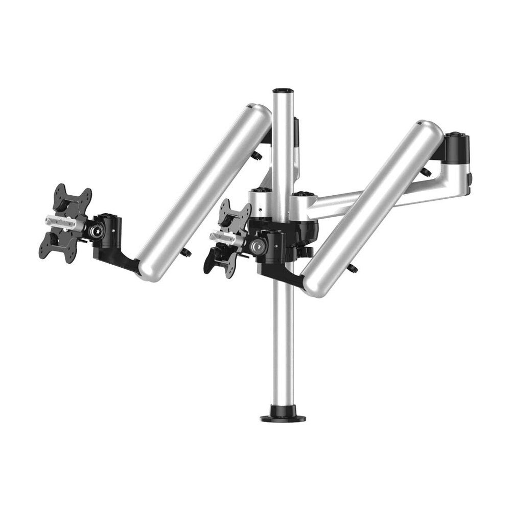 Dual Track Rail Mount for Apple Display w/ Articulating Spring Arms - BL-AT102