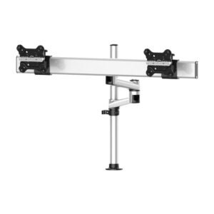 Dual Track Rail Mount for Apple Display w/ Quick Release Dual Arm