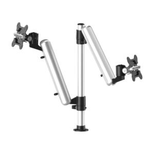 Dual Track Rail Mount for Apple Display w/ Quick Release Spring Arms