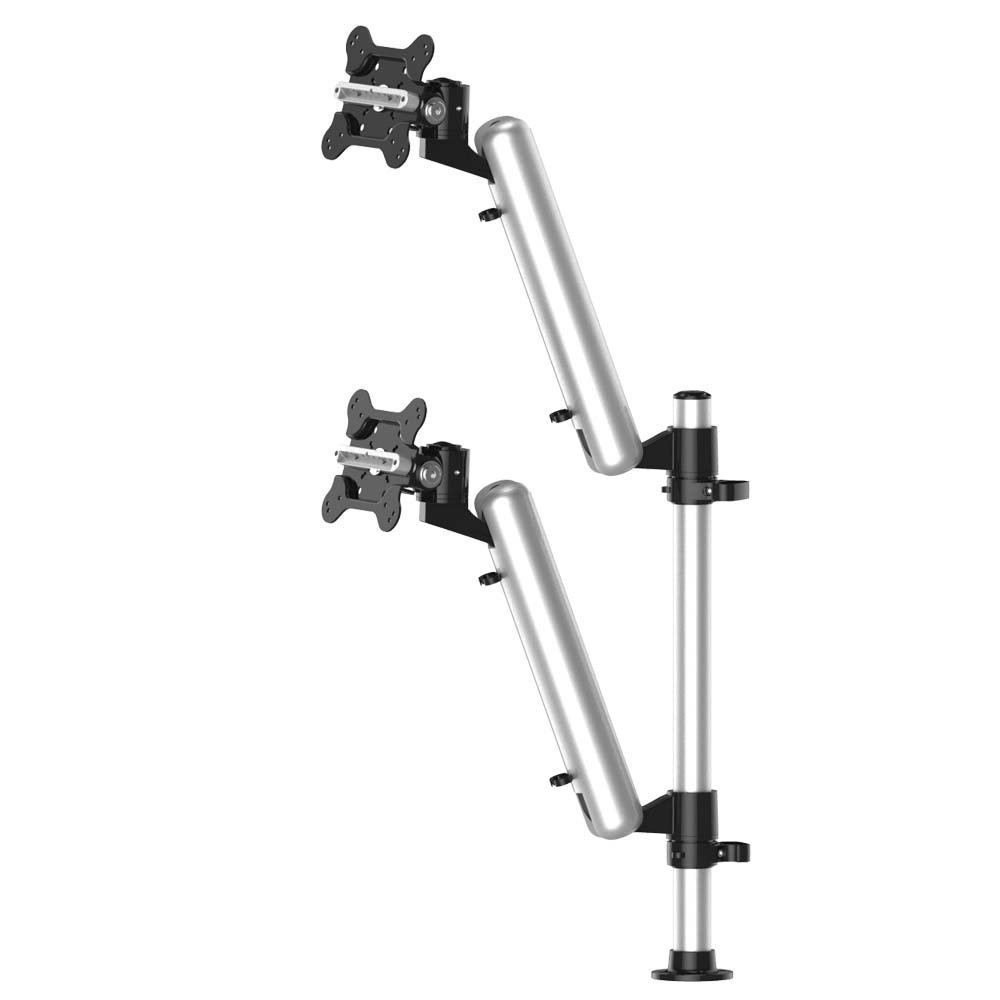 Dual Track Rail Mount for Apple Display w/ Quick Release Spring Arms - BL-AT99