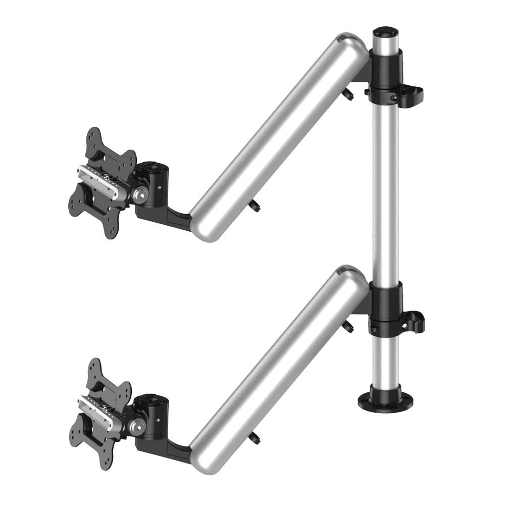 Dual Track Rail Mount for Apple Display w/ Quick Release Spring Arms - BL-AT99