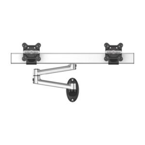 Dual Monitor Wall Mount for Apple Side by Side w/ Quick Release
