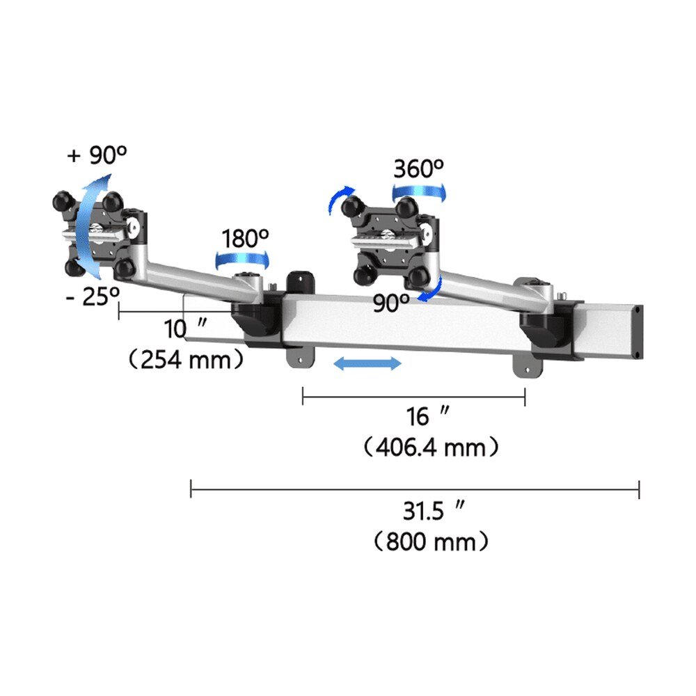 Dual Monitor Wall Mount for Apple Quick Release BL-AW59