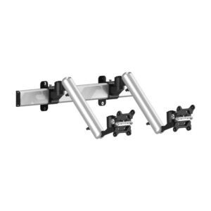 Dual Monitor Wall Mount for Apple Height Adjustable w/ Quick Release