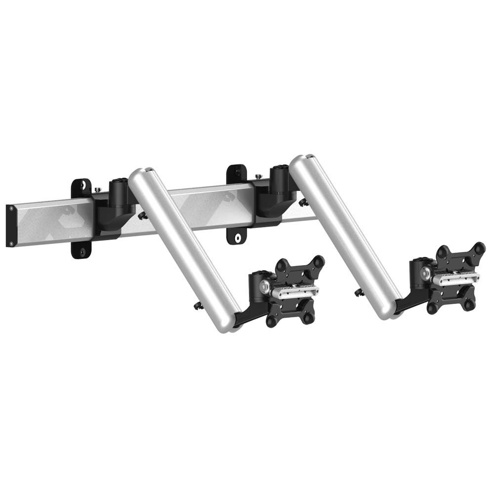 Dual Monitor Wall Mount for Apple Height Adjustable w/ Quick Release - BL-AW62