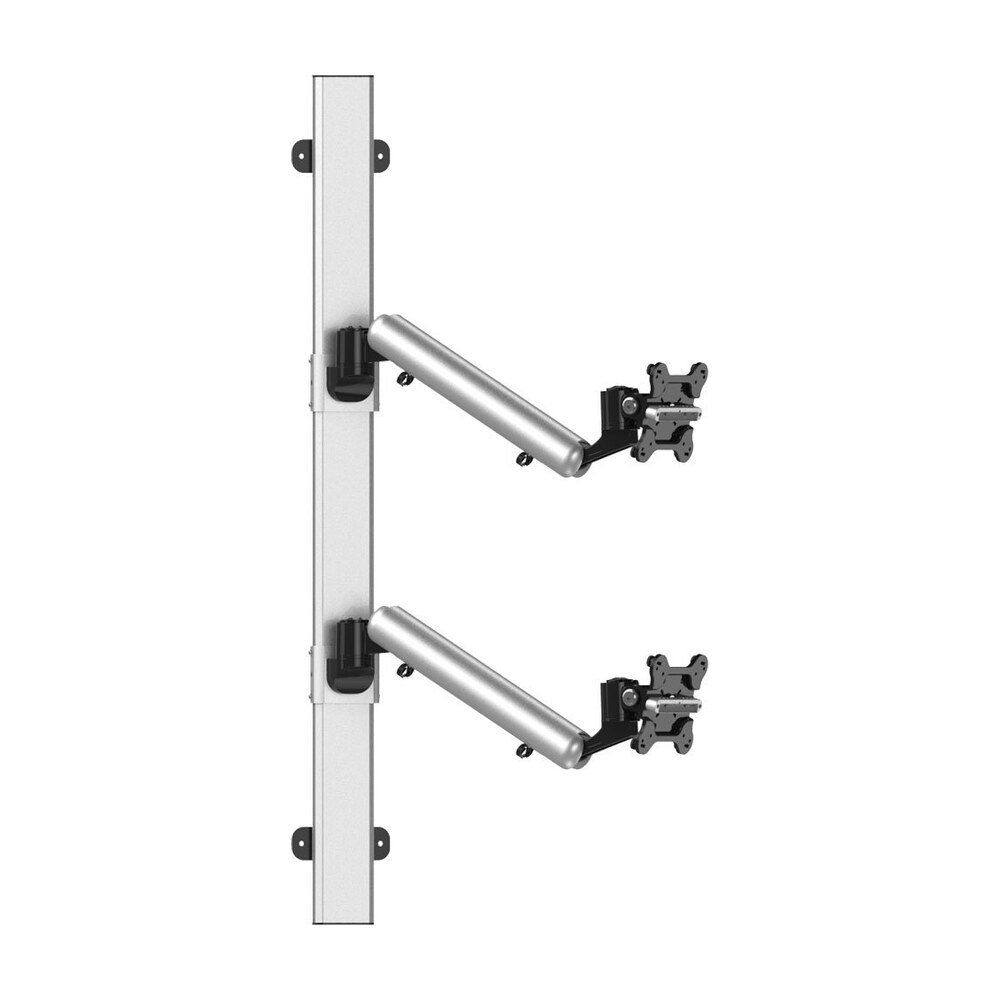 Dual Monitor Wall Mount for Apple Height Adjustable w/ Quick Release - BL-AW62