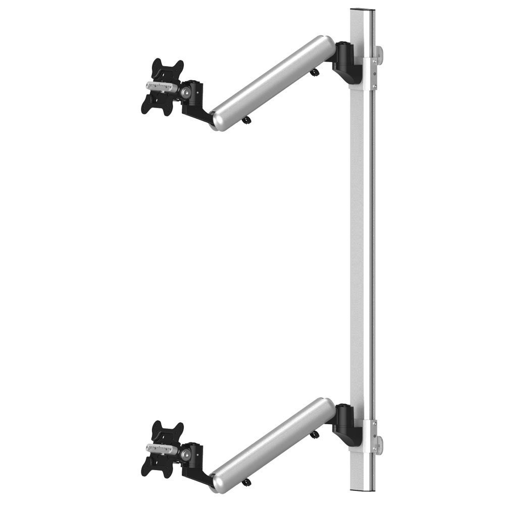 Dual Monitor Wall Mount for Apple Height Adjustable w/ Quick Release - BL-AW62