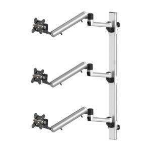 Triple Monitor Wall Mount for Apple Stacking Full Motion Quick Release