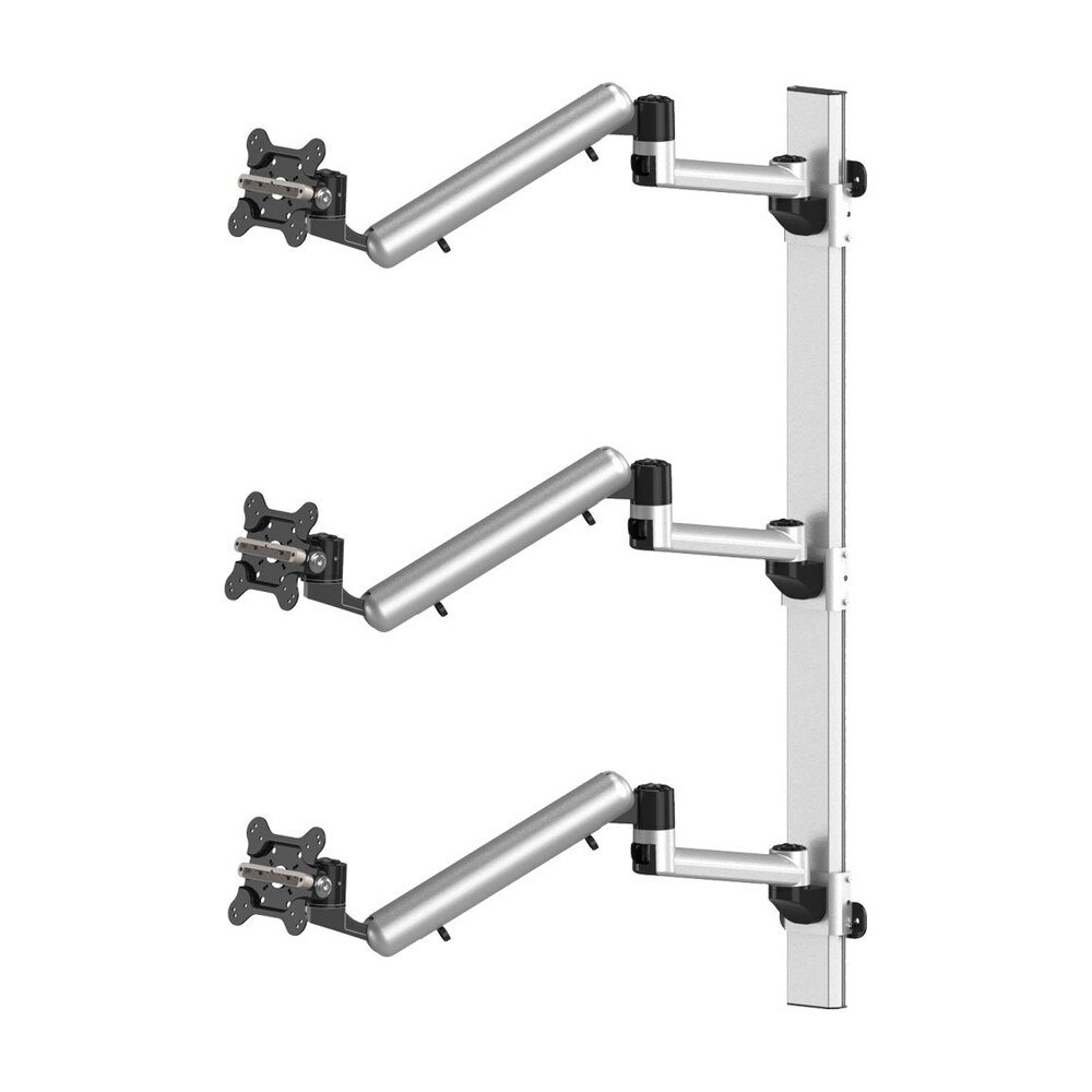 Triple Monitor Wall Mount for Apple Stacking Full Motion Quick Release - BL-AW74