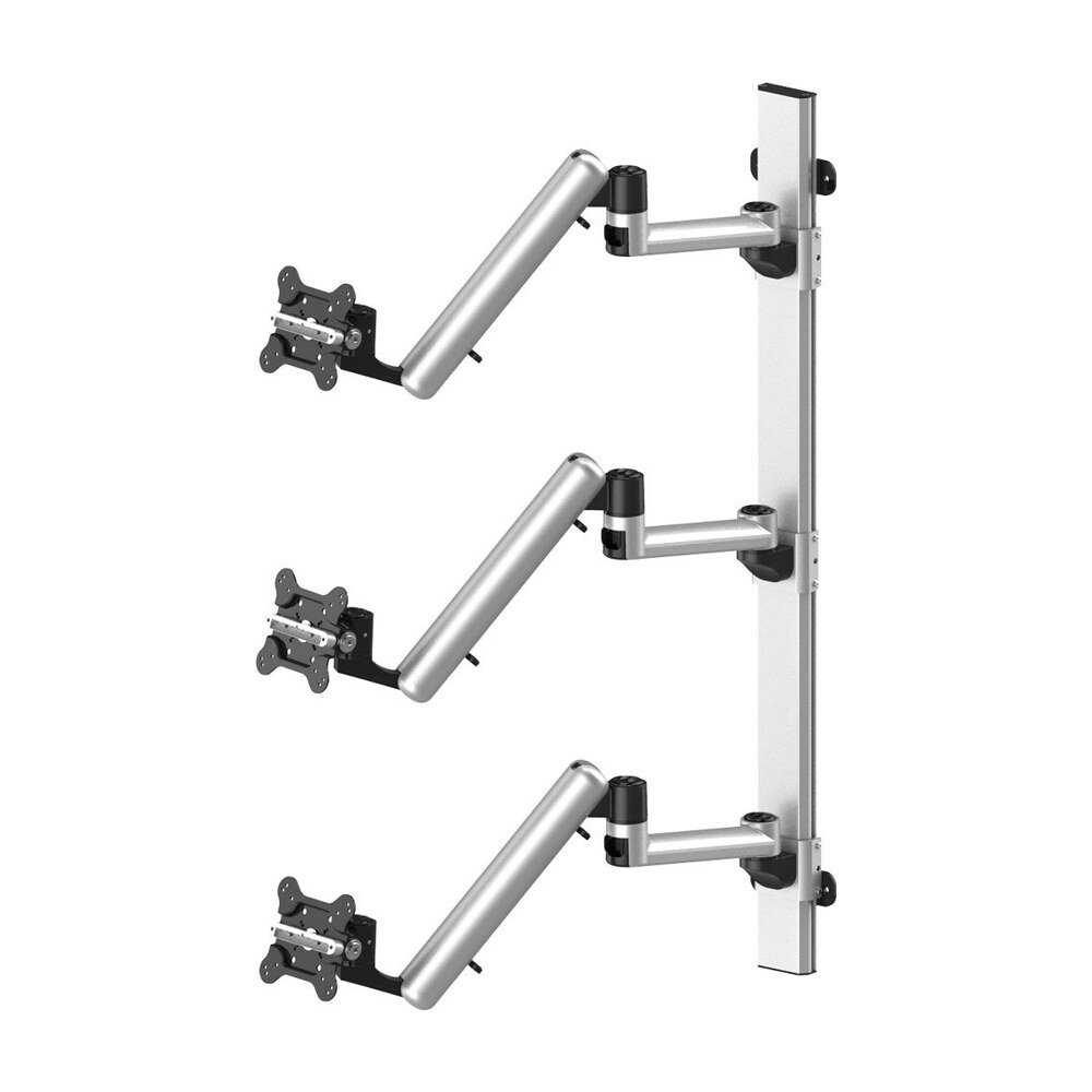 Triple Monitor Wall Mount for Apple Stacking Full Motion Quick Release - BL-AW74