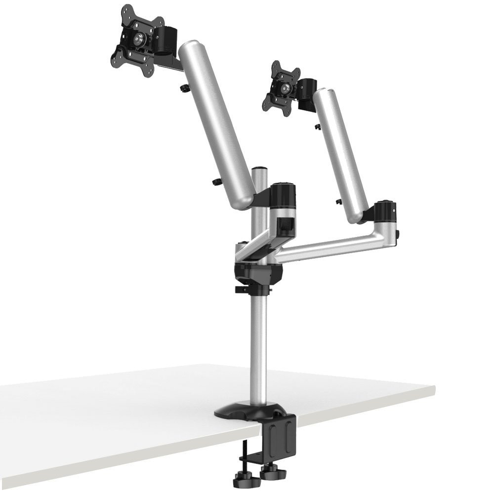Dual Monitor Stand w/ Independent Full Motion & Quick Release - BL-DM136