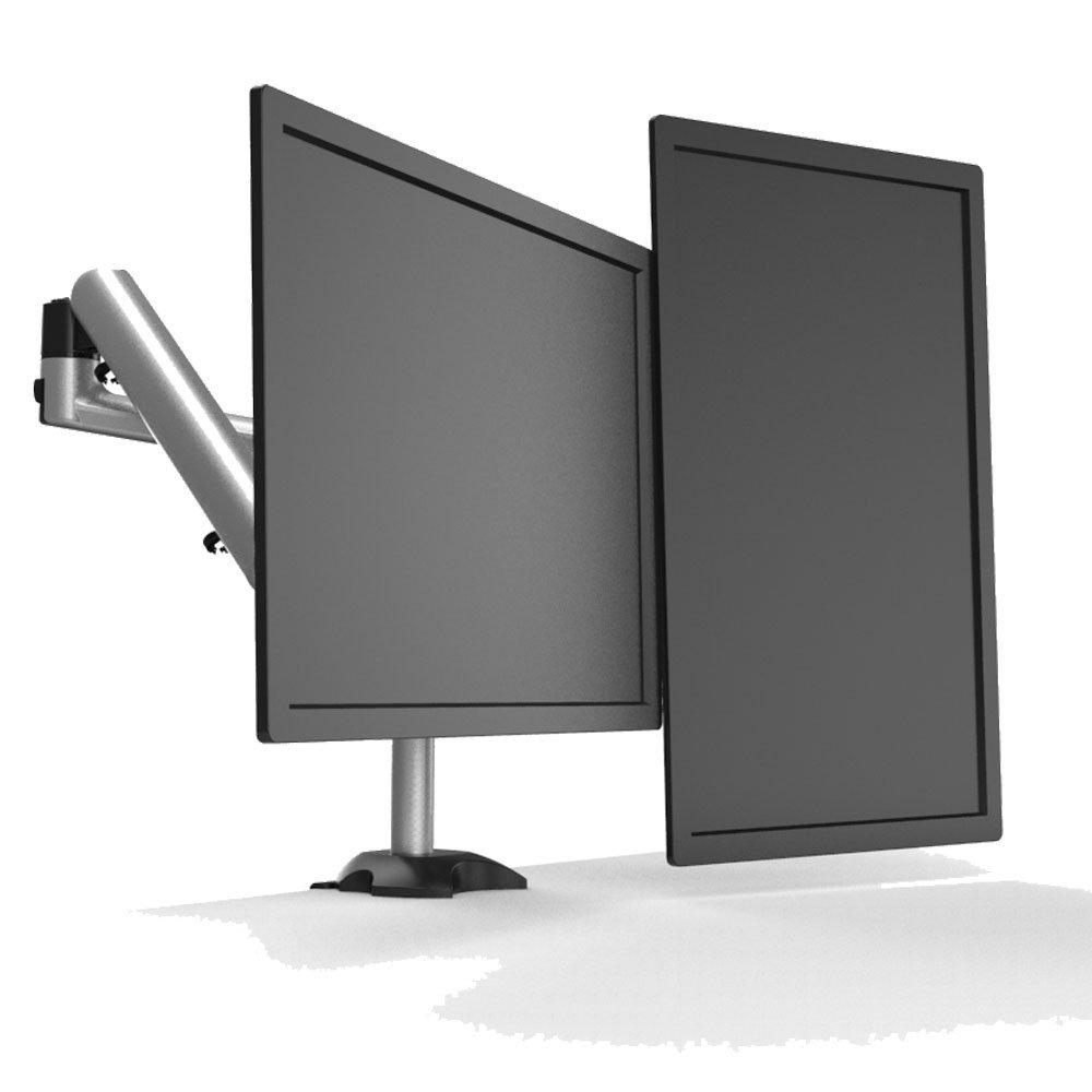 Dual Monitor Stand w/ Independent Full Motion & Quick Release - BL-DM136