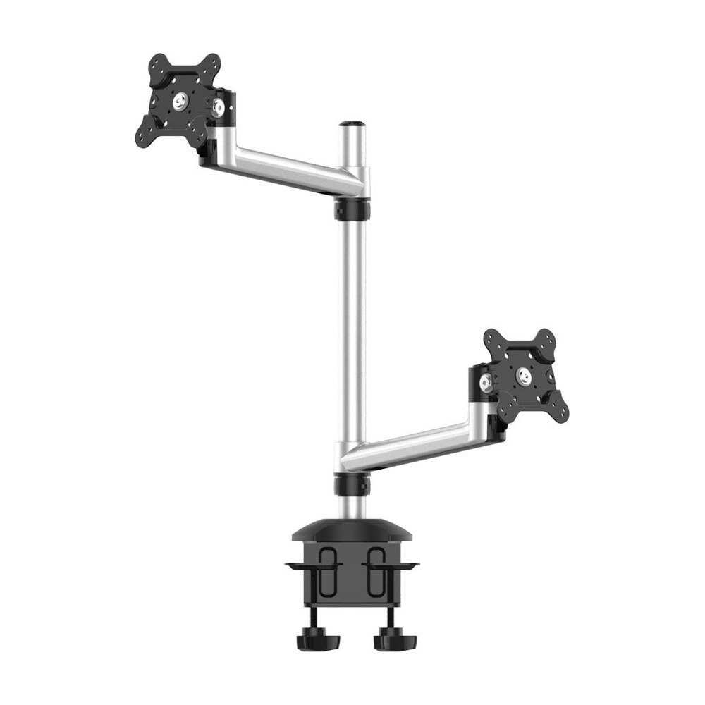 Dual Monitor Stand Up and Down w/ Quick Release & Single Arms - BL-DM131