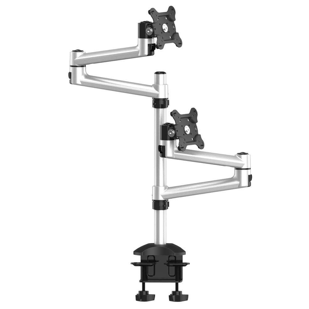 Dual Monitor Stand Up and Down w/ Quick Release & Dual Arms - BL-DM132