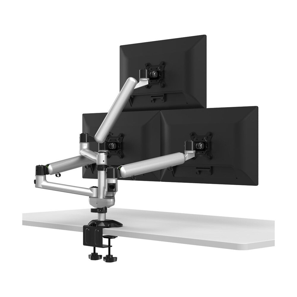 Triple Monitor Desk Mount w/ Independent Full Motion & Quick Release - BL-DM137