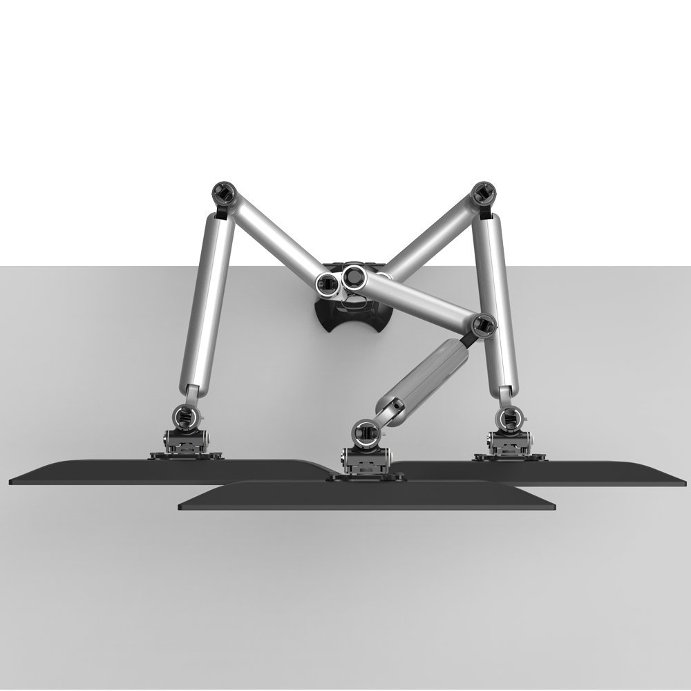 Triple Monitor Desk Mount w/ Independent Full Motion & Quick Release - BL-DM137