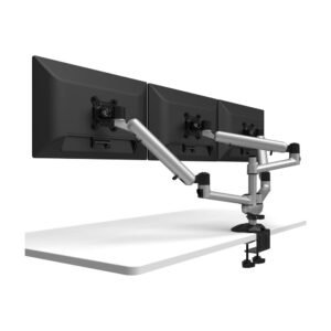 Triple Monitor Desk Mount w/ Independent Full Motion & Quick Release