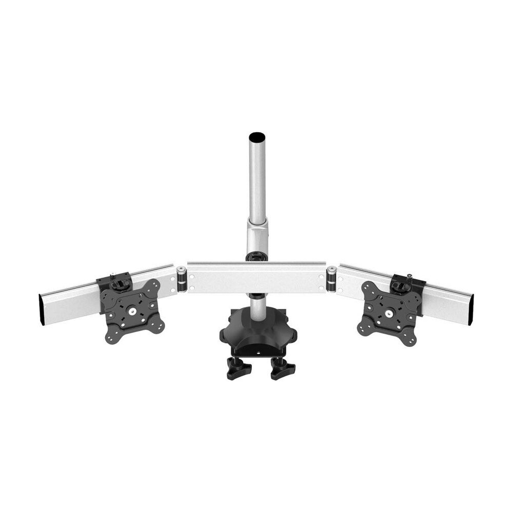 Dual Monitor Stand Oval or Straight w/ Quick Release Single Arm - BL-DM154