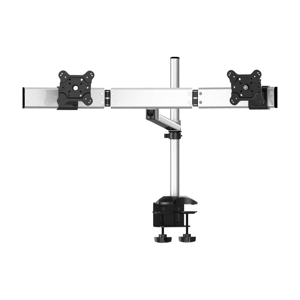 Dual Monitor Stand Oval or Straight w/ Quick Release Single Arm - BL-DM154