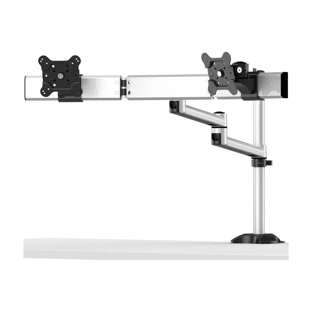Dual Monitor Stand Side by Side Oval or Straight w/ Quick Release - BL-DM155