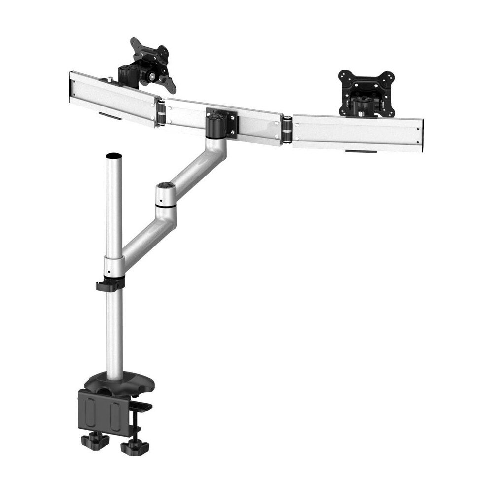 Dual Monitor Stand Side by Side Oval or Straight w/ Quick Release - BL-DM155