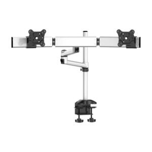 Dual Monitor Stand Side by Side Oval or Straight w/ Quick Release