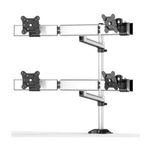 Quad Monitor Stand 2X2 w/ Quick Release & Single Arm