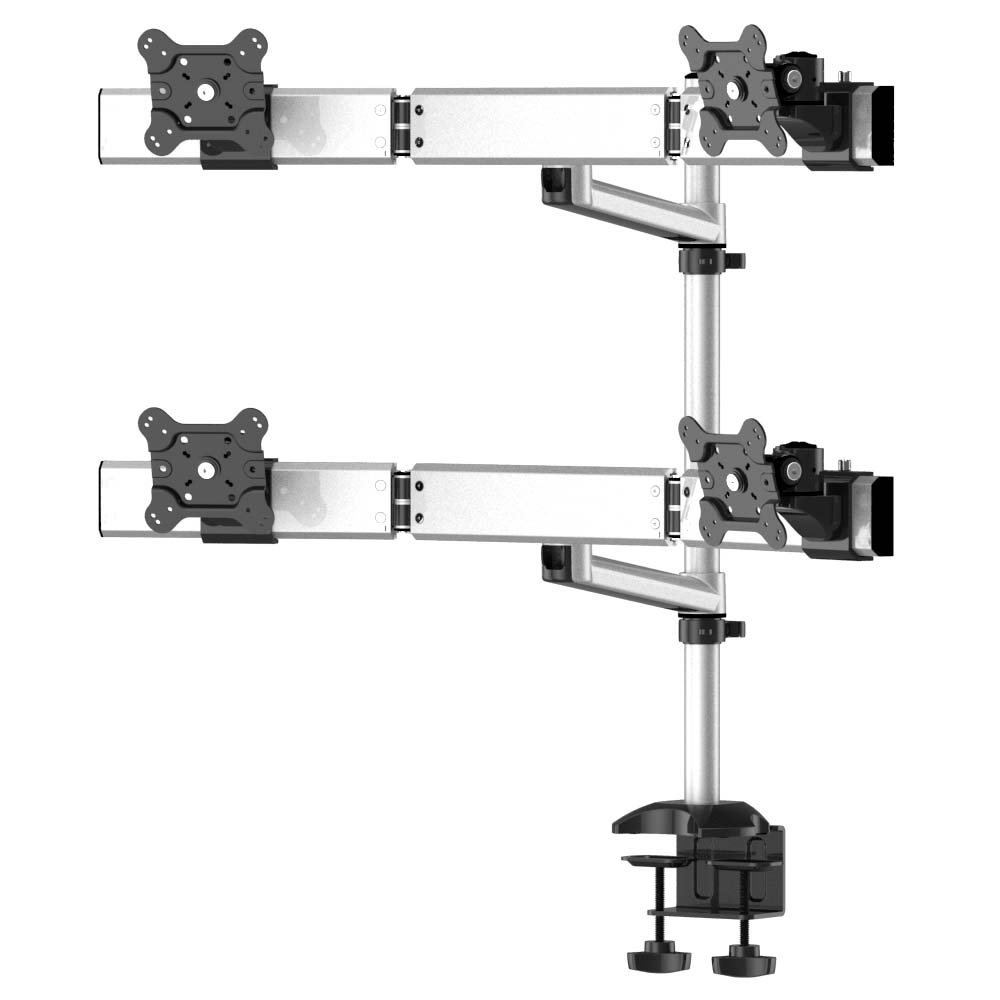 Quad Monitor Stand 2X2 w/ Quick Release & Single Arm - BL-DM159