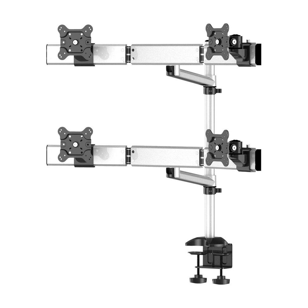 Quad Monitor Stand 2X2 w/ Quick Release & Single Arm - BL-DM159
