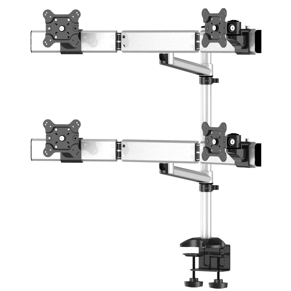 Quad Monitor Stand 2X2 w/ Quick Release & Single Arm - BL-DM159
