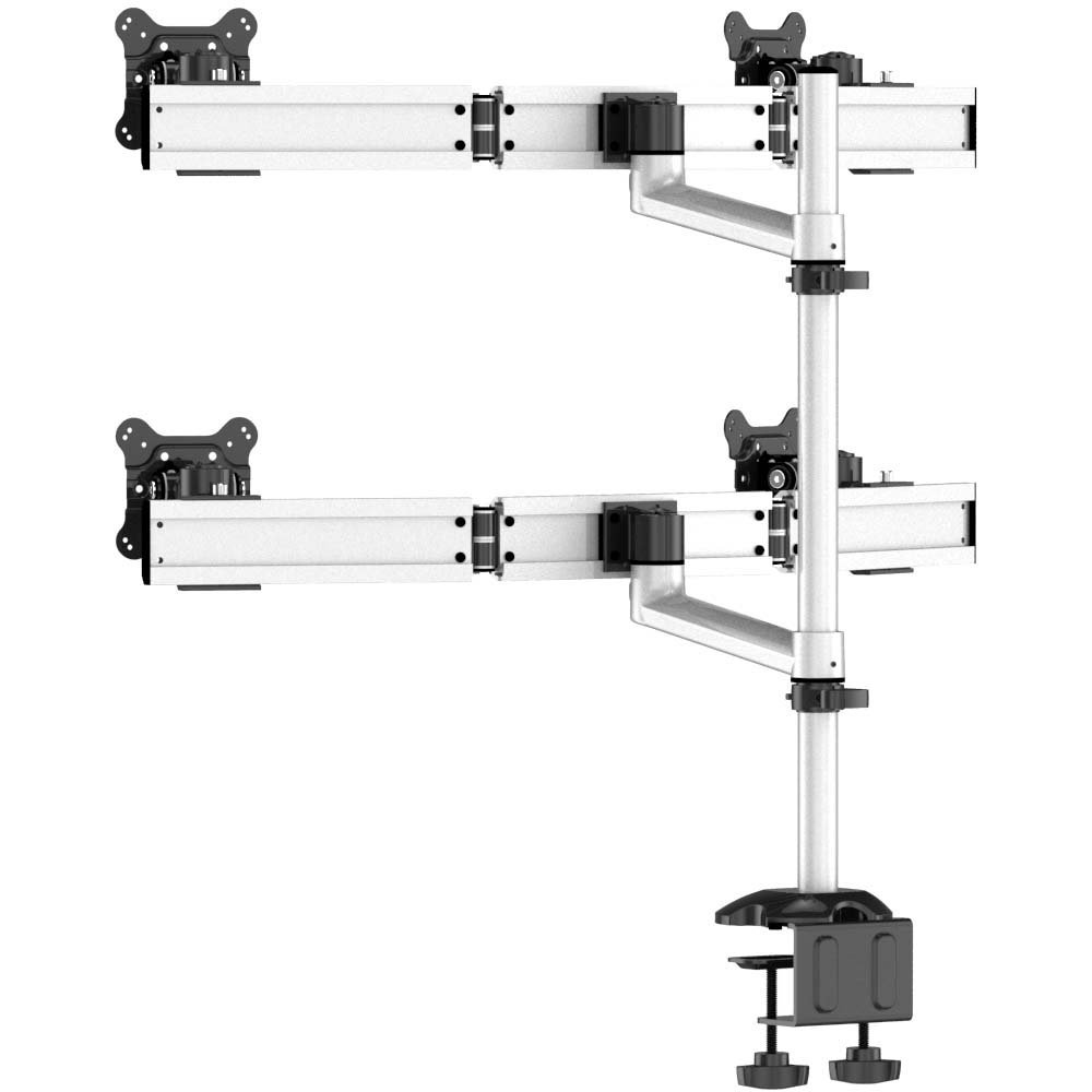 Quad Monitor Stand 2X2 w/ Quick Release & Single Arm - BL-DM159