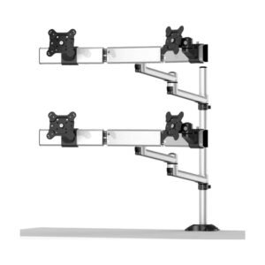 Quad Monitor Stand 2X2 w/ Quick Release & Dual Arm