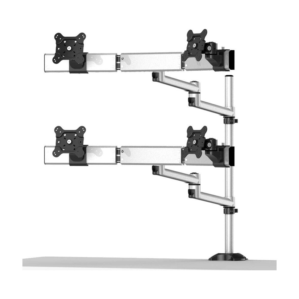 Quad Monitor Stand 2X2 w/ Quick Release & Dual Arm - BL-DM160