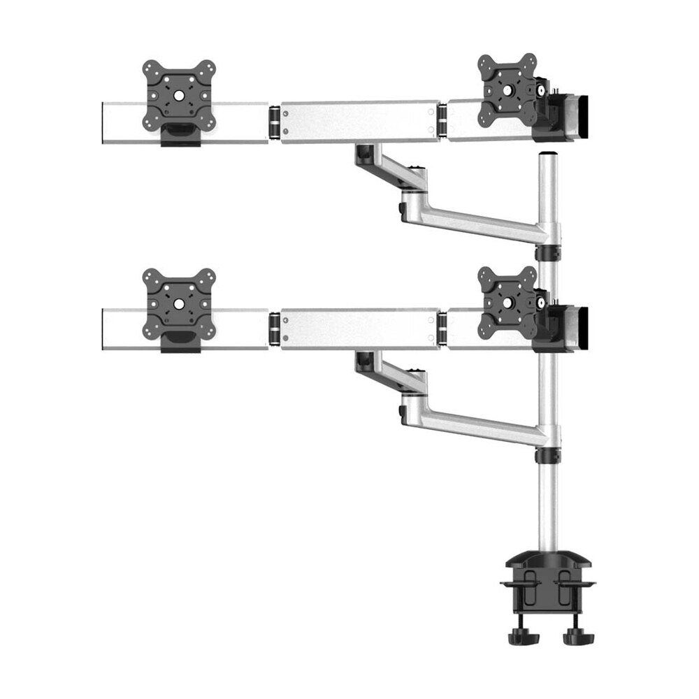 Quad Monitor Stand 2X2 w/ Quick Release & Dual Arm - BL-DM160