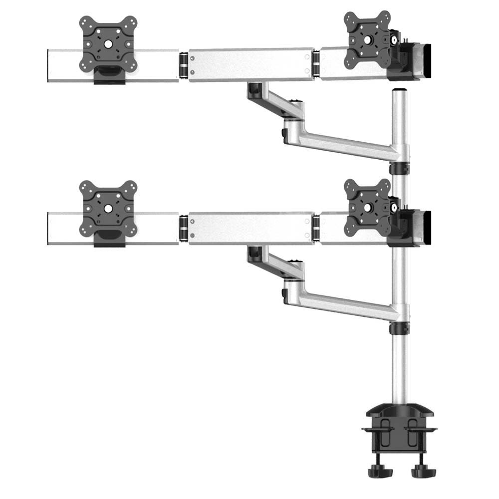 Quad Monitor Stand 2X2 w/ Quick Release & Dual Arm - BL-DM160