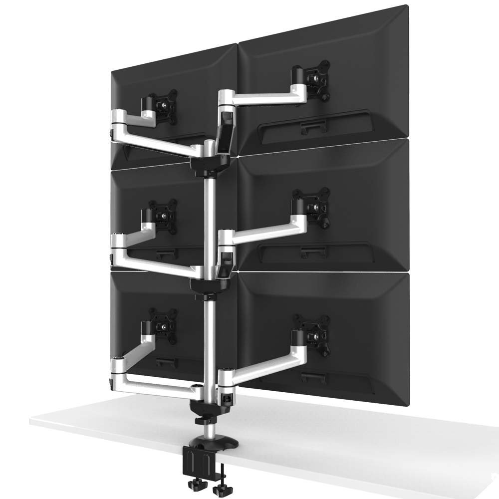 6 Monitor Stand 3X2 w/ Quick Release Dual Arms - BL-DM142