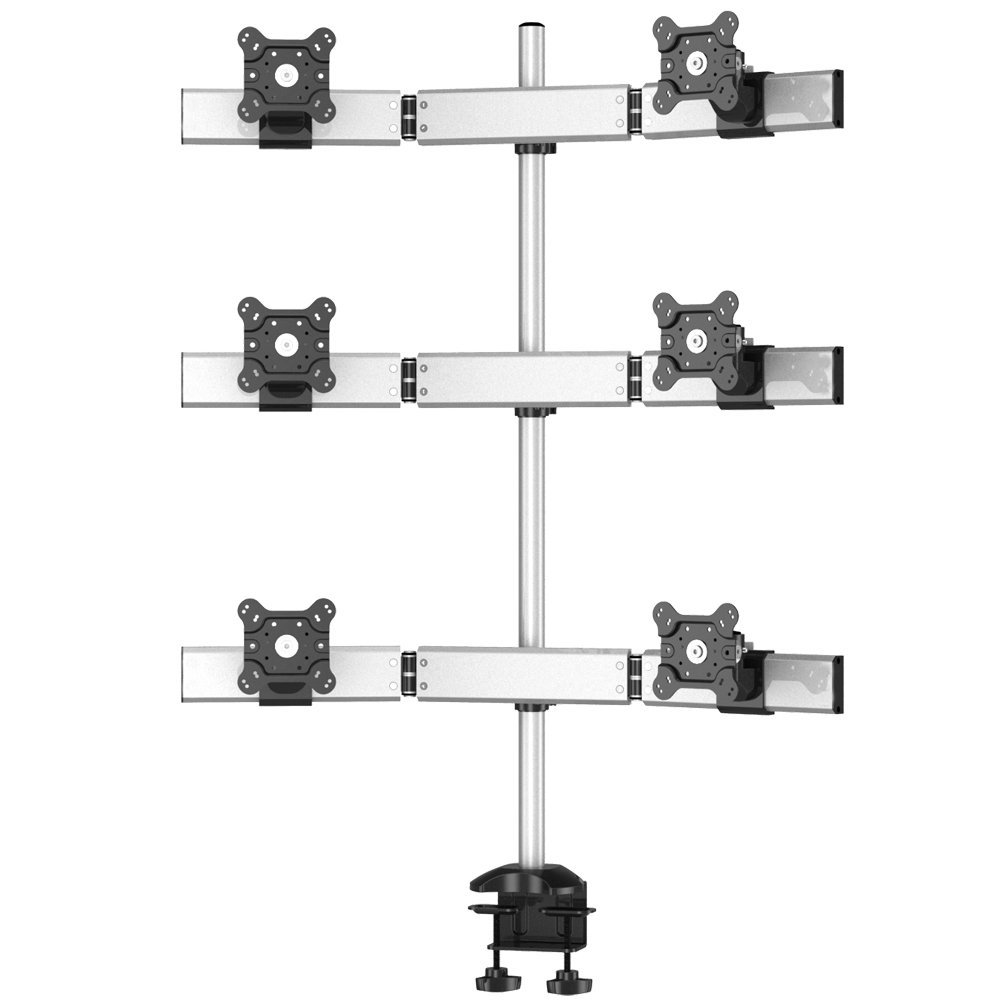 6 Monitor Stand Oval or Straight Low Profile w/ Quick Release - BL-DM179