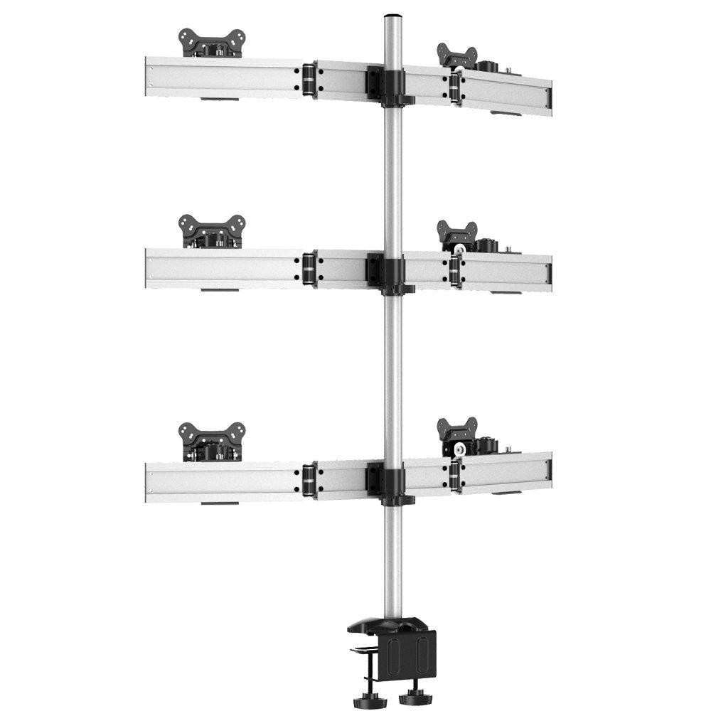 6 Monitor Stand Oval or Straight Low Profile w/ Quick Release - BL-DM179