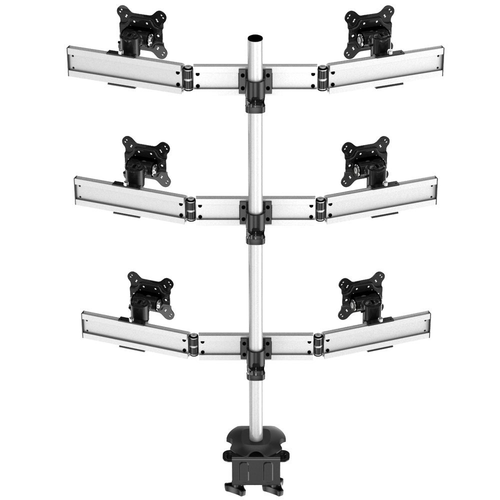 6 Monitor Stand Oval or Straight Low Profile w/ Quick Release - BL-DM179