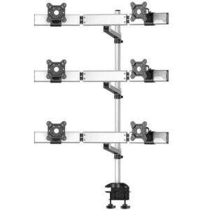 6 Monitor Stand Oval or Straight Quick Release Single Extension Arm - BL-DM180