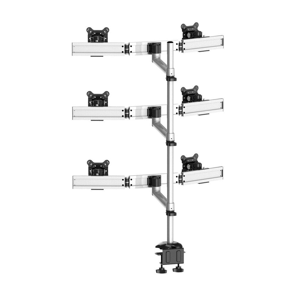 6 Monitor Stand Oval or Straight Quick Release Single Extension Arm - BL-DM180